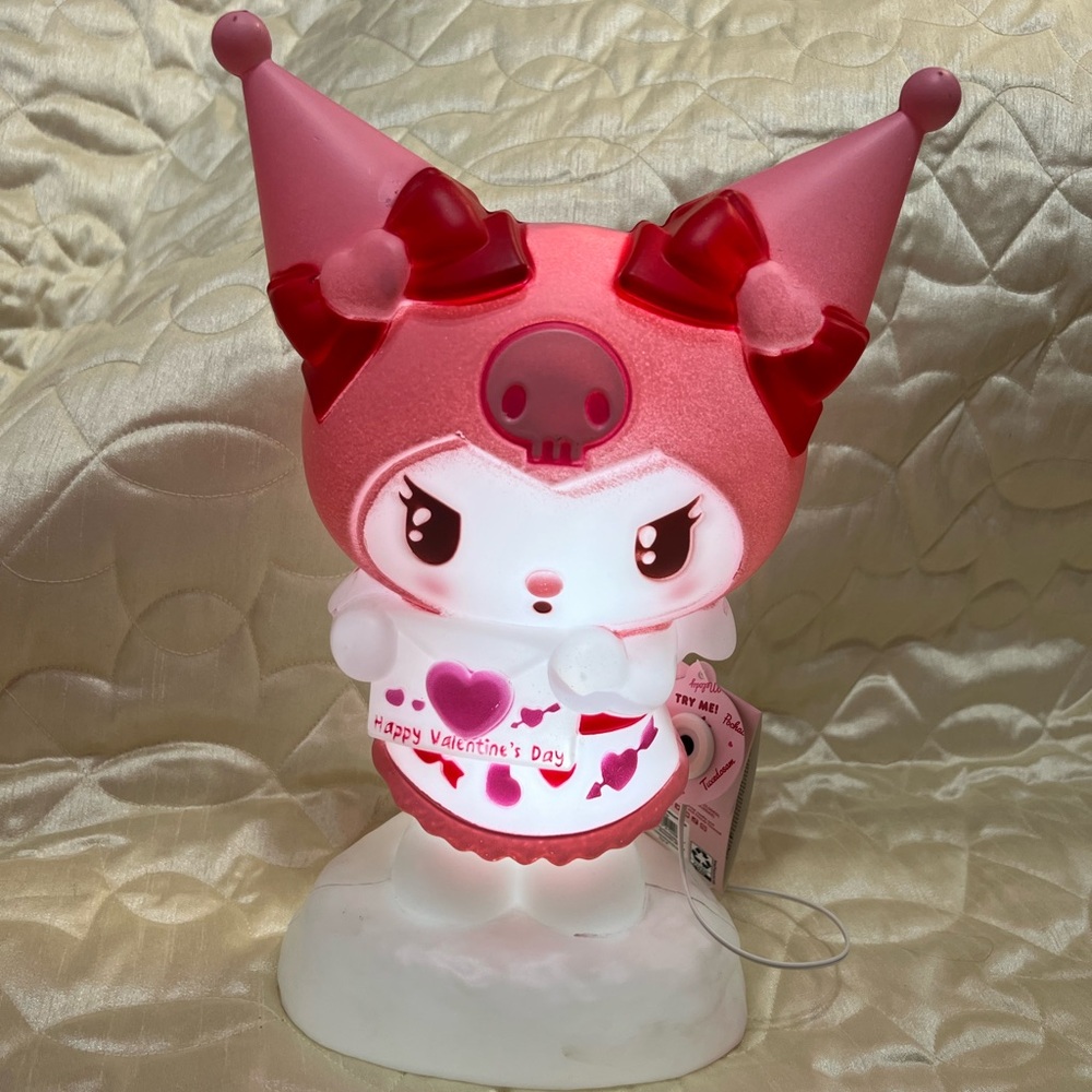 Hello Kitty Kuromi Lighted Decor Valentines Light White Pink Official Sanrio